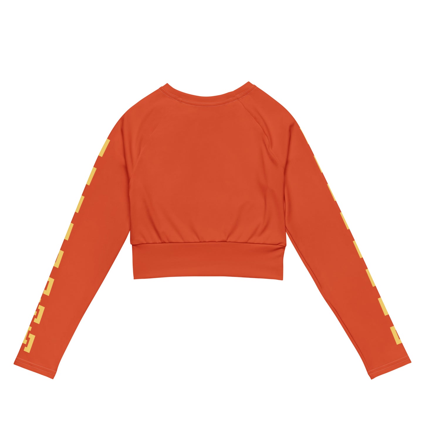Sqdltd SP24 Recycled long-sleeve crop top Orangeade