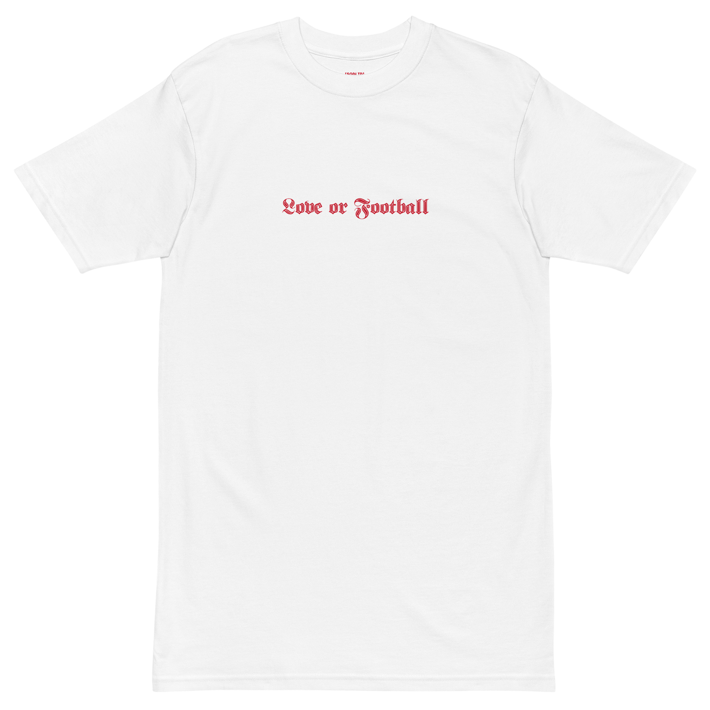 LoF Men’s premium heavyweight Tee VRed
