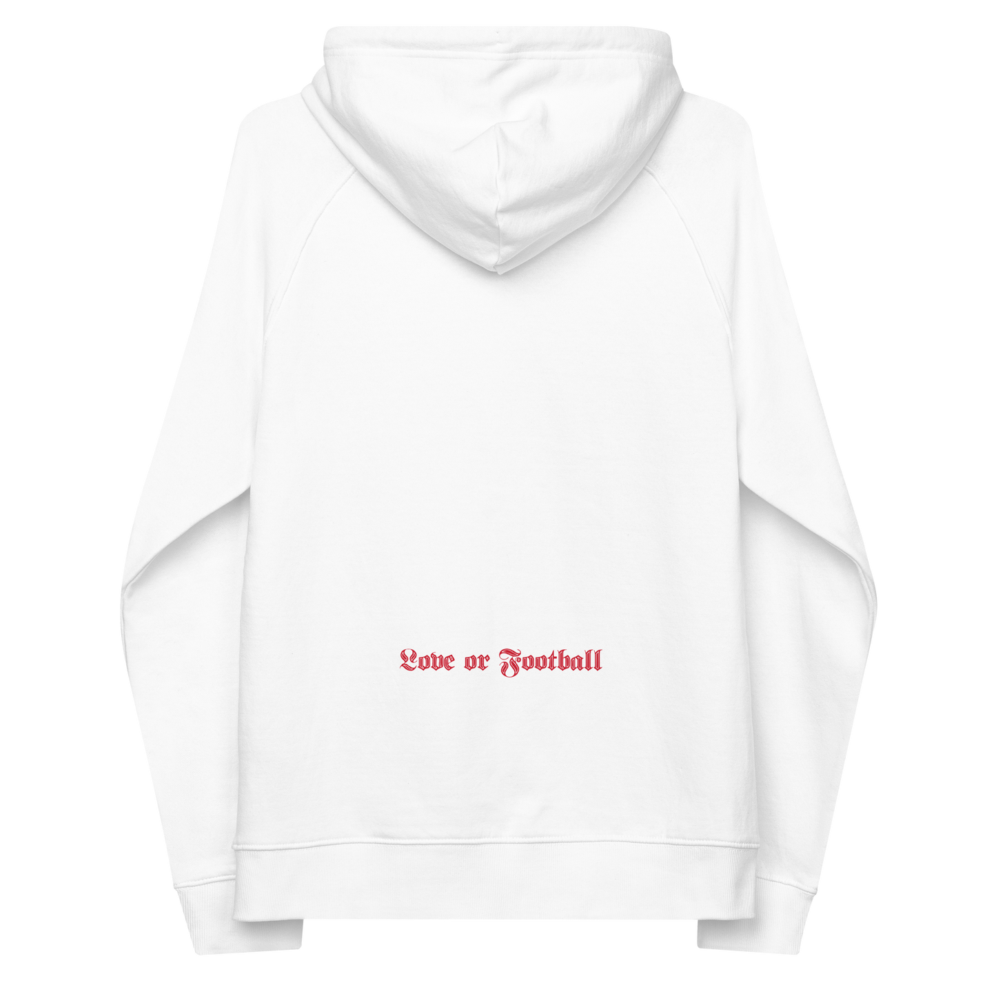 Sqdltd Football Rose Large Unisex eco raglan hoodie
