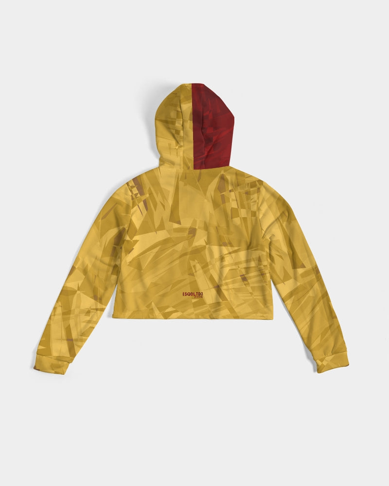 Sqdltd SB Women's Cropped Hoodie Sasun Red