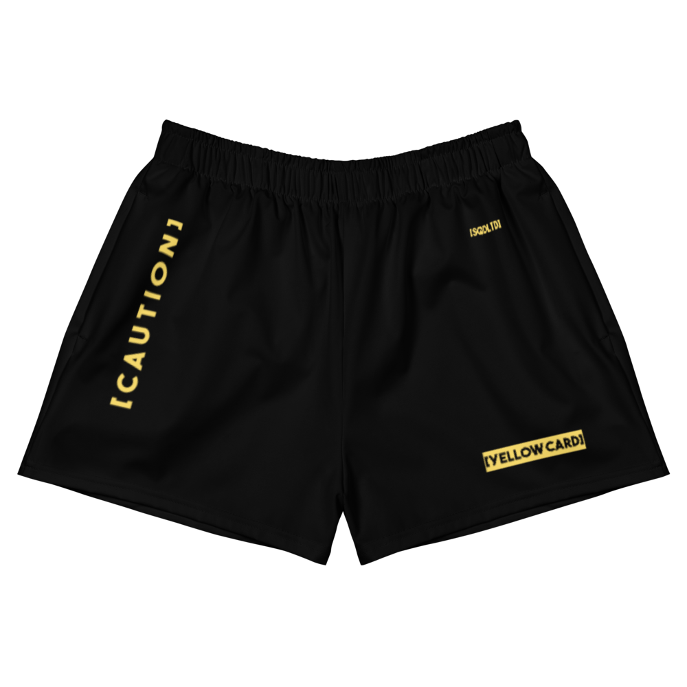 Women's Yellow Athletic Shorts