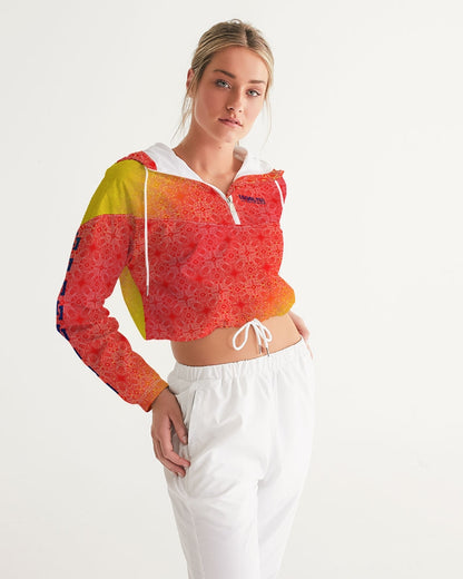 Sqdltd SU24 Women's AOP Cropped Windbreaker Sol