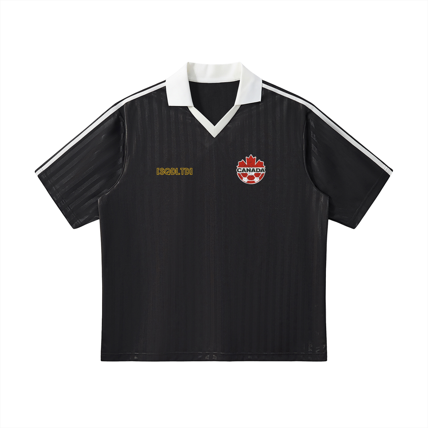 Sqdltd WC2026 Canada Collar Striped Soccer Jersey