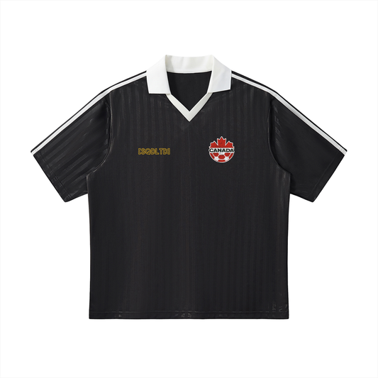 Sqdltd WC2026 Canada Collar Striped Soccer Jersey
