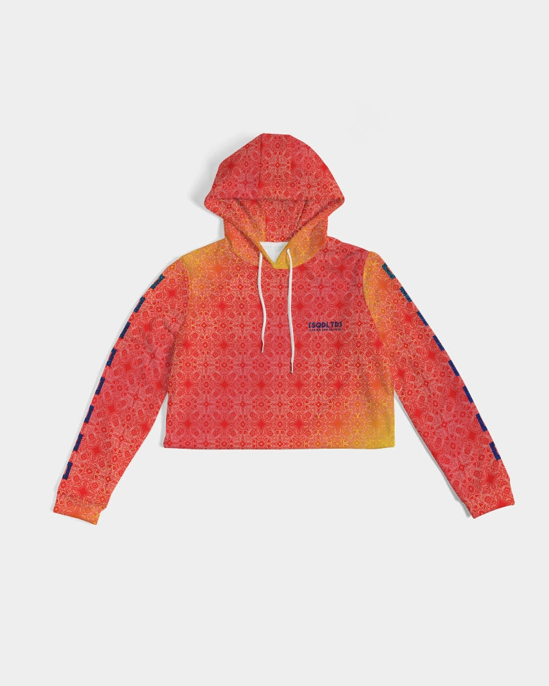 Sqdltd SU24 Women's AOP Cropped Hoodie Sol