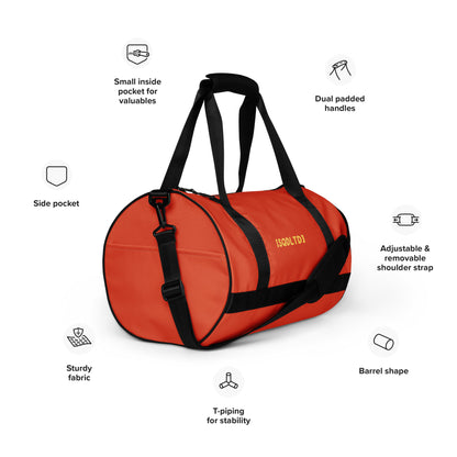 Sqdltd SP24 AOP gym bag Orangeade