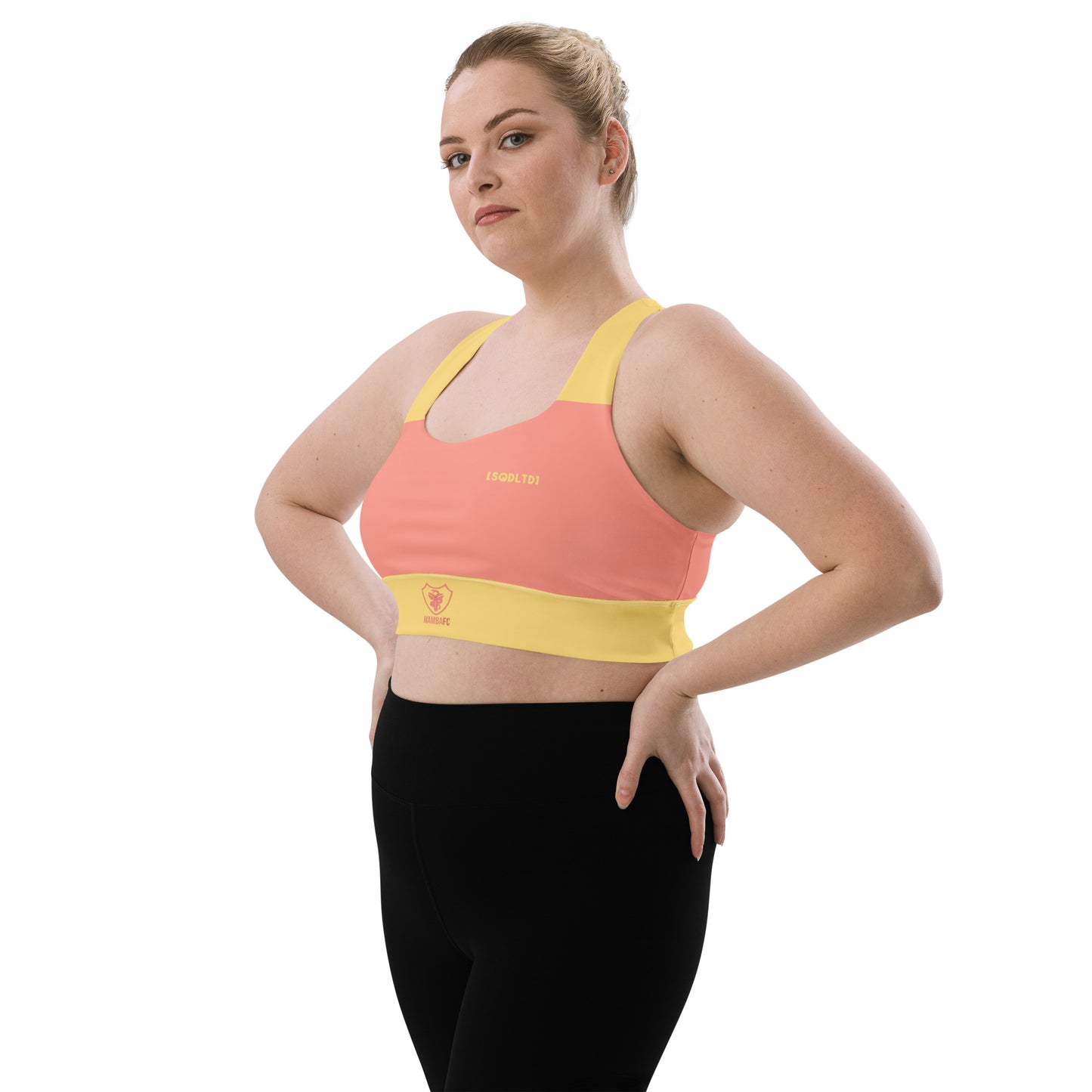 Sqdltd SP24 Mamba Longline sports bra Desert