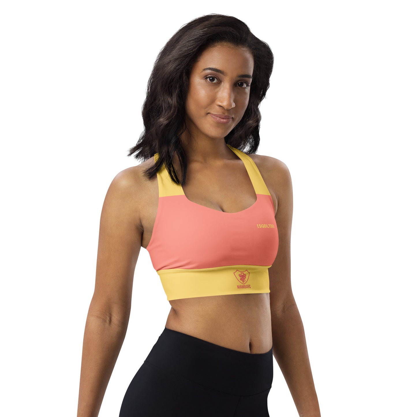 Sqdltd SP24 Mamba Longline sports bra Desert