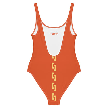 Sqdltd SP 24 One-Piece Swimsuit Orangeade