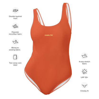 Sqdltd SP 24 One-Piece Swimsuit Orangeade