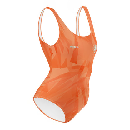 Sqdltd Oranje One-Piece Swimsuit