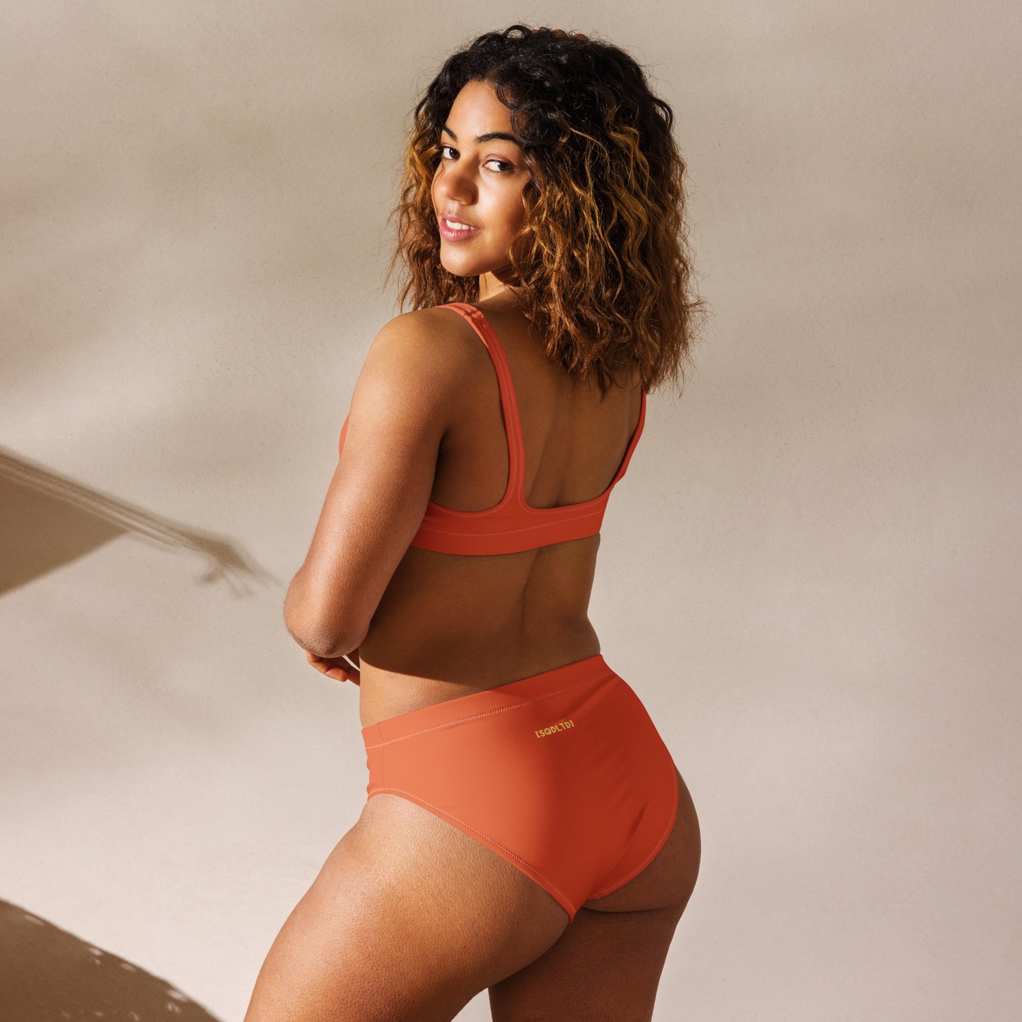 Sqdltd SP24 Recycled high-waisted bikini Orangeade