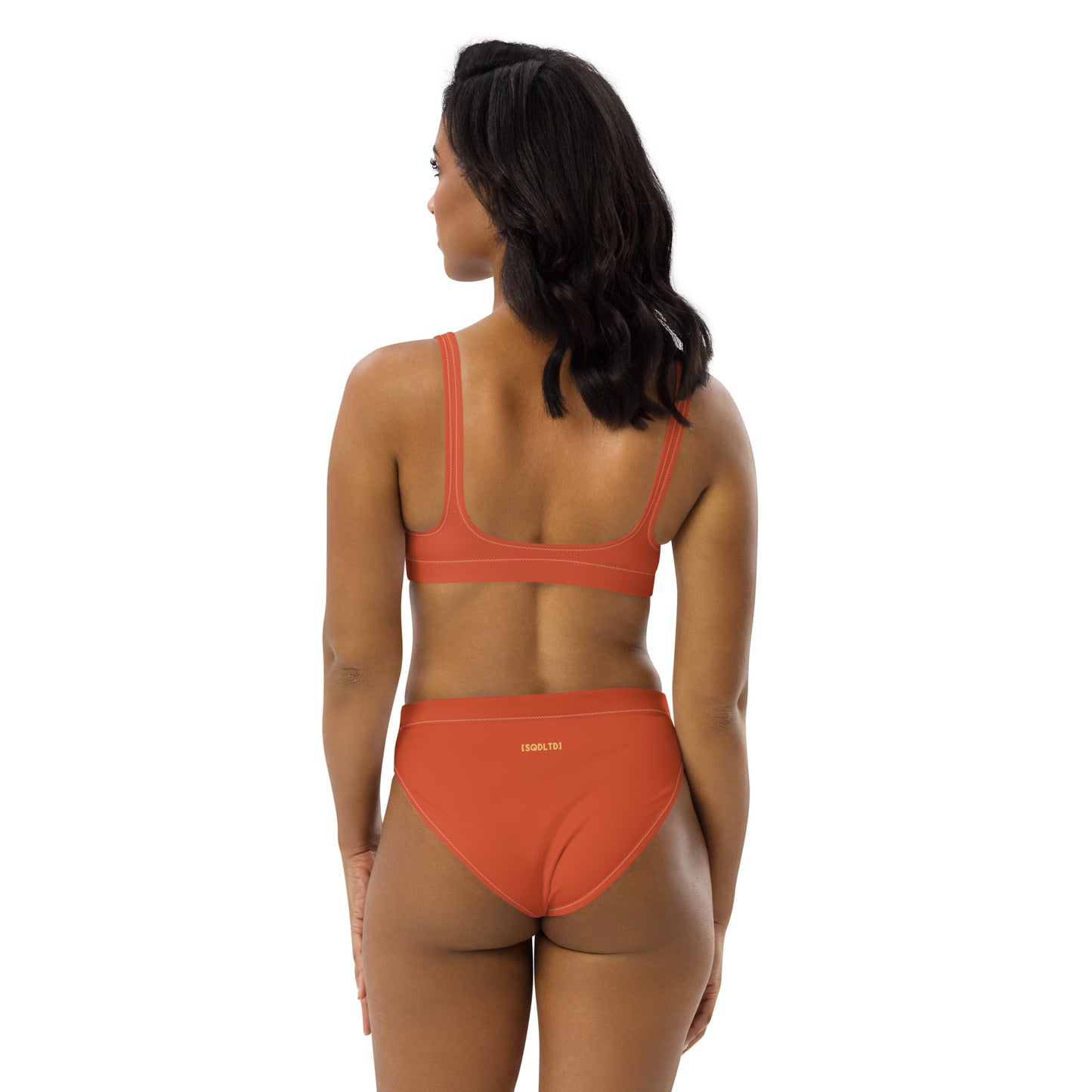 Sqdltd SP24 Recycled high-waisted bikini Orangeade