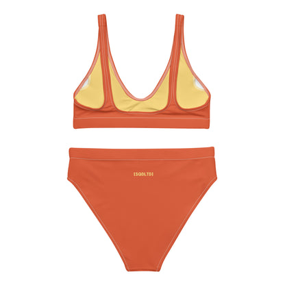 Sqdltd SP24 Recycled high-waisted bikini Orangeade