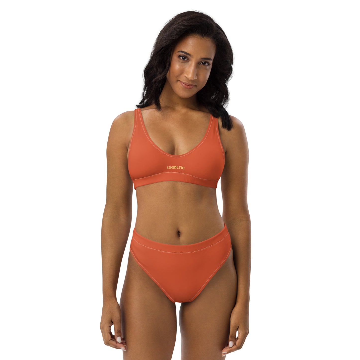 Sqdltd SP24 Recycled high-waisted bikini Orangeade