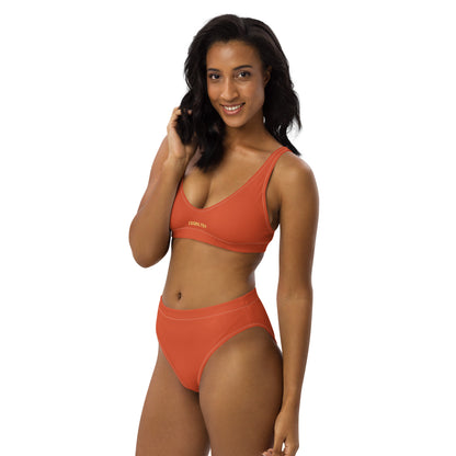 Sqdltd SP24 Recycled high-waisted bikini Orangeade