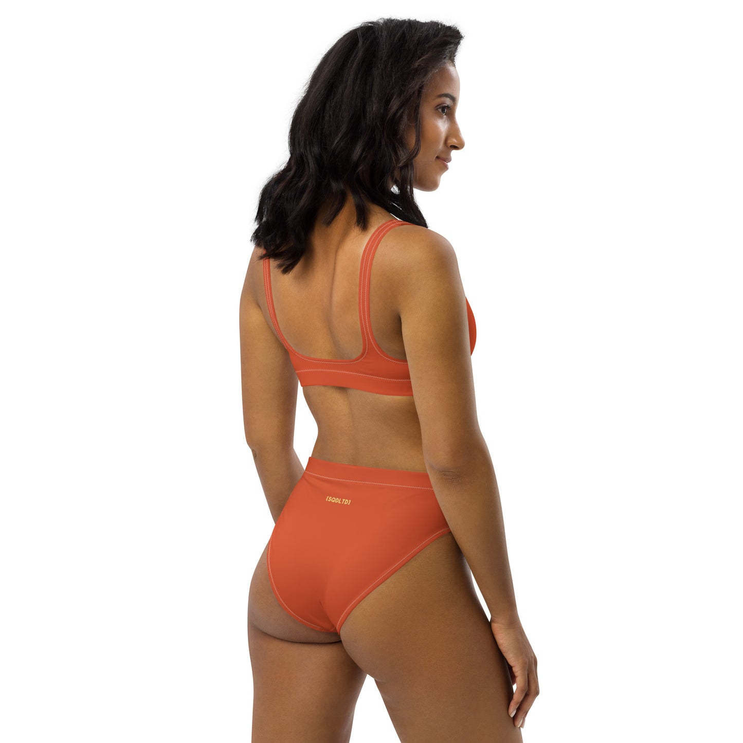 Sqdltd SP24 Recycled high-waisted bikini Orangeade