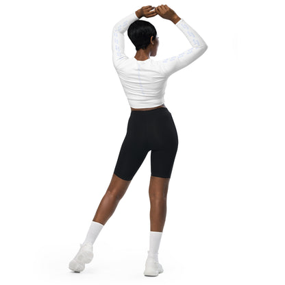 Sqdltd SP24 Recycled long-sleeve crop top BRWL