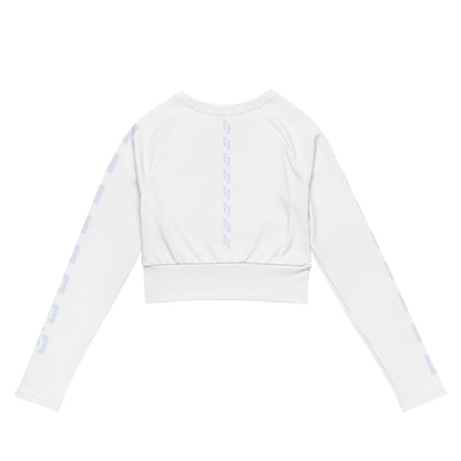 Sqdltd SP24 Recycled long-sleeve crop top BRWL