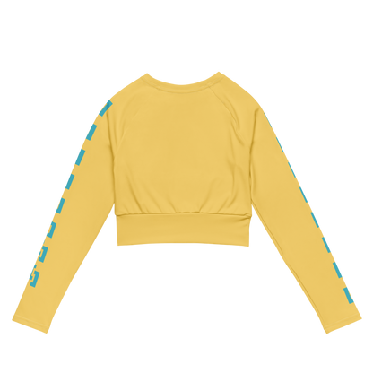 Sqdltd SP24 Recycled long-sleeve crop top Popsicle