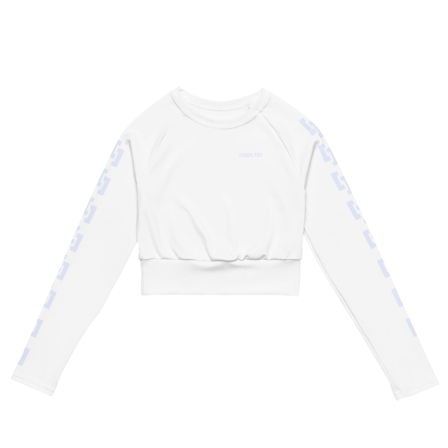 Sqdltd SP24 Recycled long-sleeve crop top BRWL