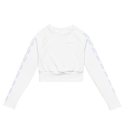 Sqdltd SP24 Recycled long-sleeve crop top BRWL