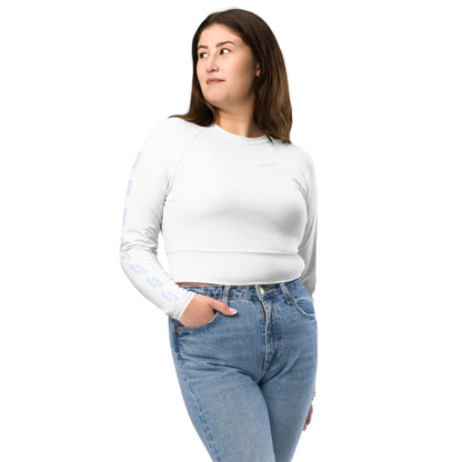 Sqdltd SP24 Recycled long-sleeve crop top BRWL