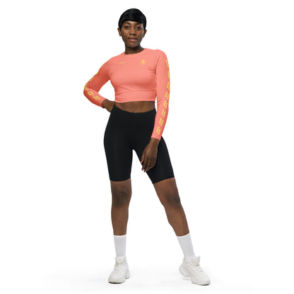 Sqdltd SP24 Mamba Recycled long-sleeve crop top Desert