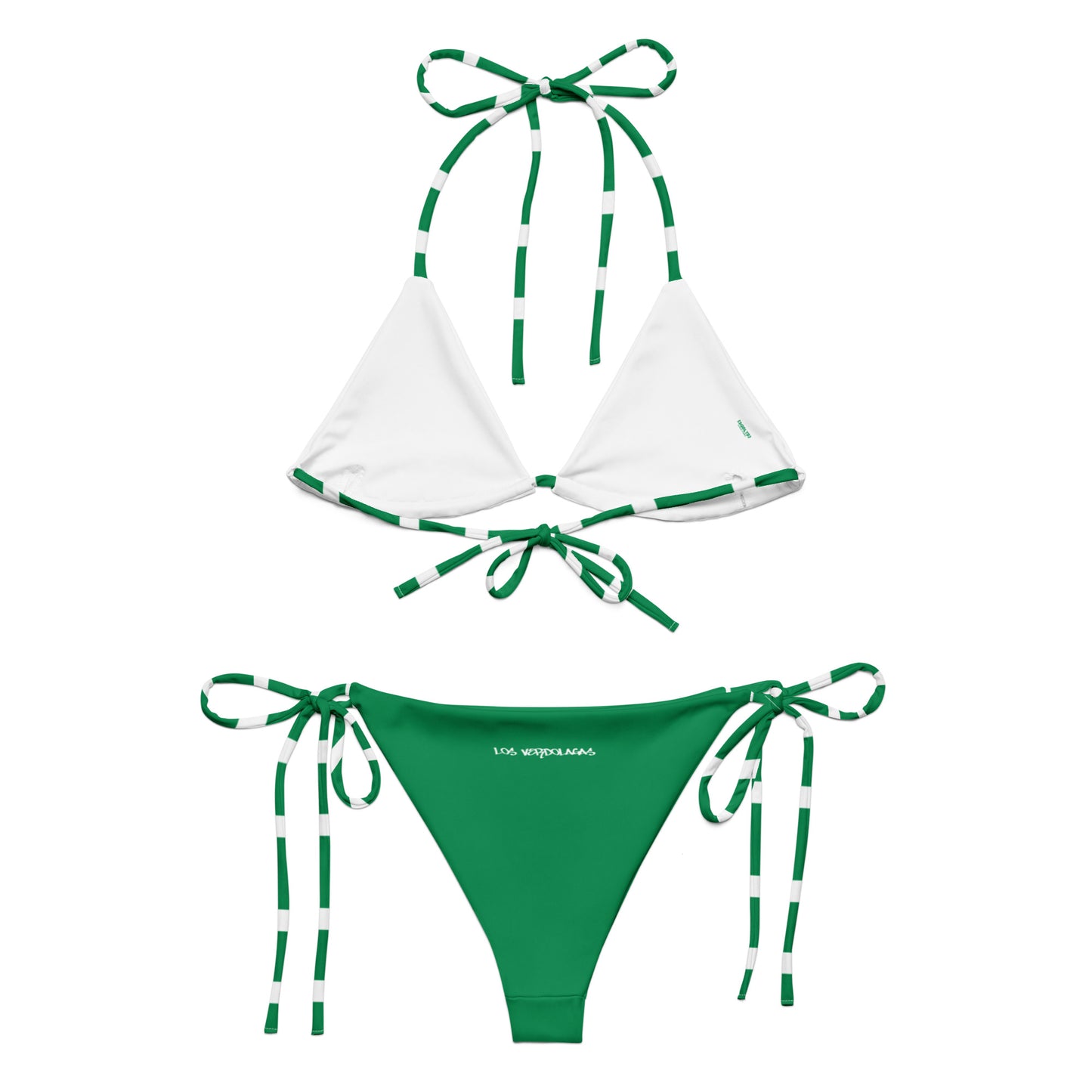 Sqdltd A.Nacional recycled string bikini GR