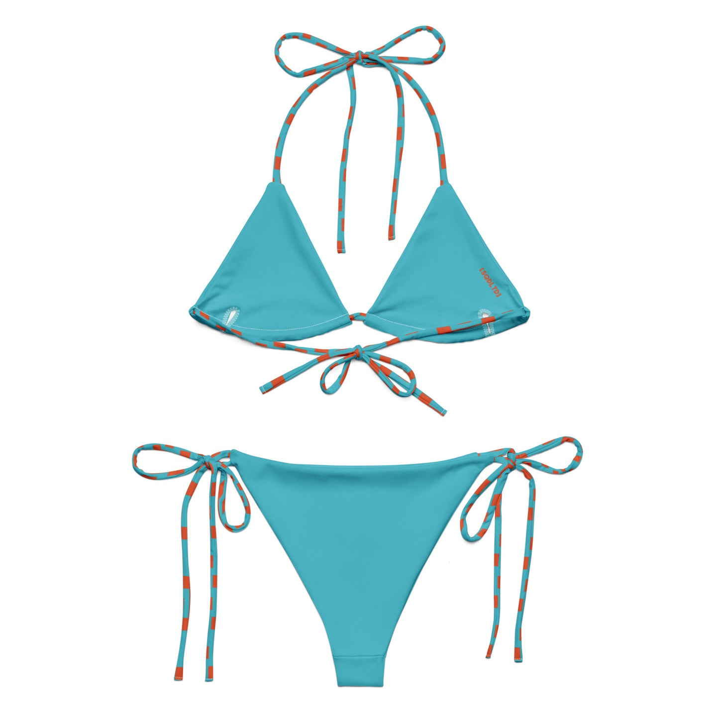 Sqdltd SP24 recycled string bikini Sherbet