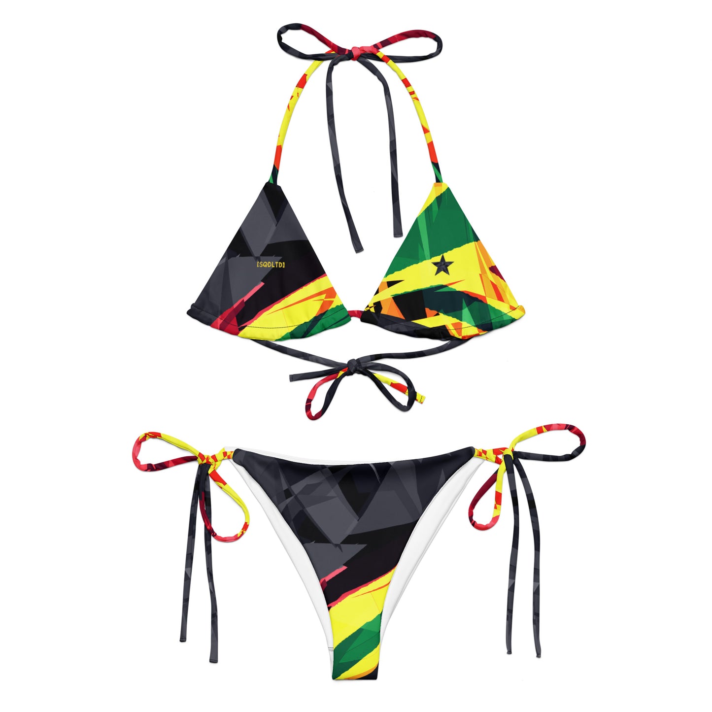 Sqdltd Ghana SB Recycled String Bikini