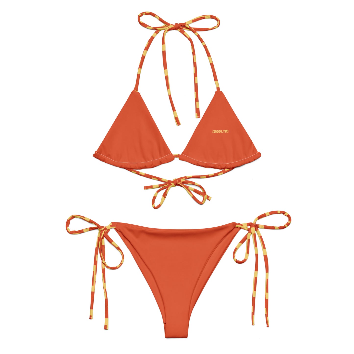 Sqdltd SP24 recycled string bikini Orangeade