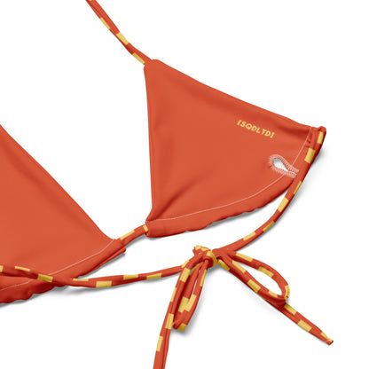 Sqdltd SP24 recycled string bikini Orangeade