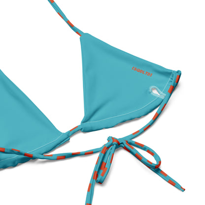 Sqdltd SP24 recycled string bikini Sherbet