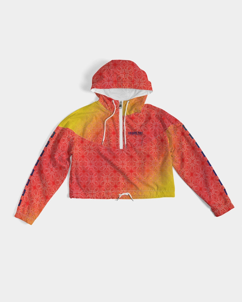 Sqdltd SU24 Women's AOP Cropped Windbreaker Sol