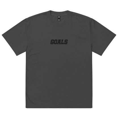 Sqdltd AU23 Goals Embroidered Oversized faded Tee BL