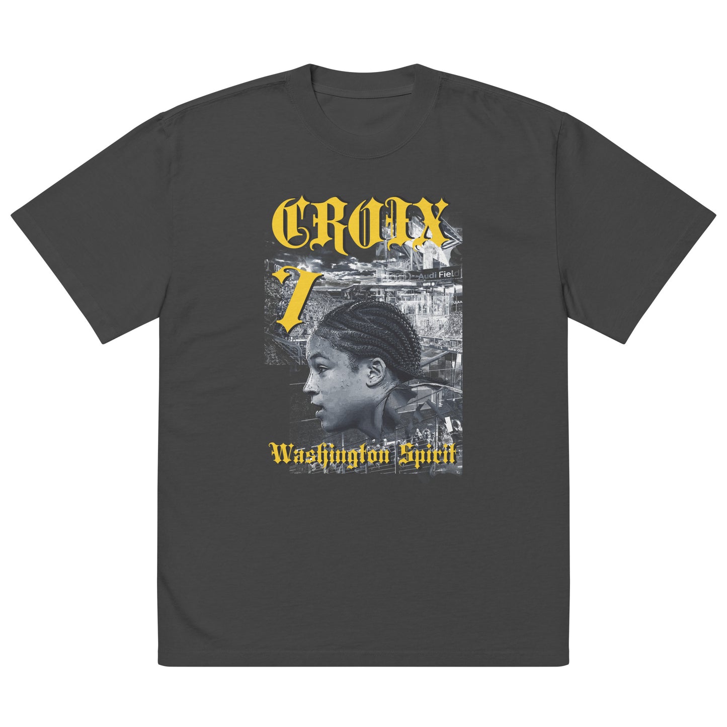 Sqdltd AU24 Croix Golden Oversized faded Tee