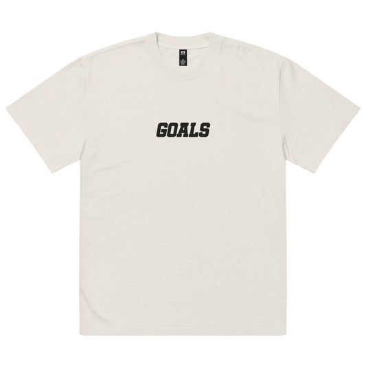Sqdltd AU23 Goals Embroidered Oversized faded Tee BL