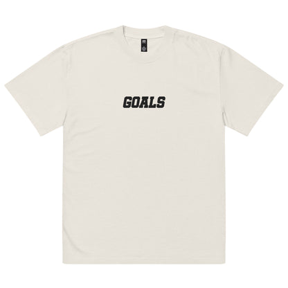 Sqdltd AU23 Goals Embroidered Oversized faded Tee BL