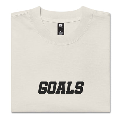 Sqdltd AU23 Goals Embroidered Oversized faded Tee BL