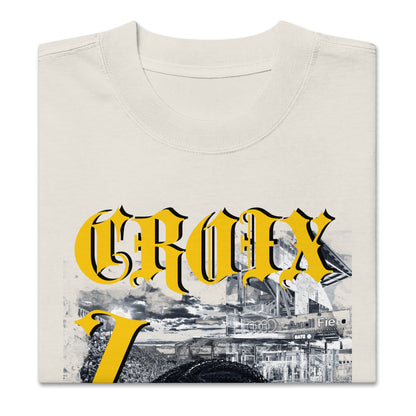 Sqdltd AU24 Croix Golden Oversized faded Tee