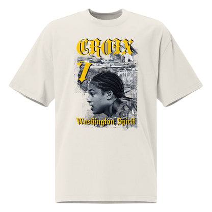 Sqdltd AU24 Croix Golden Oversized faded Tee