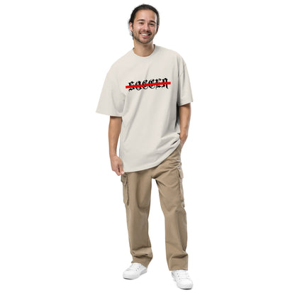 Sqdltd AU24 It's Football Oversized faded Tee BL