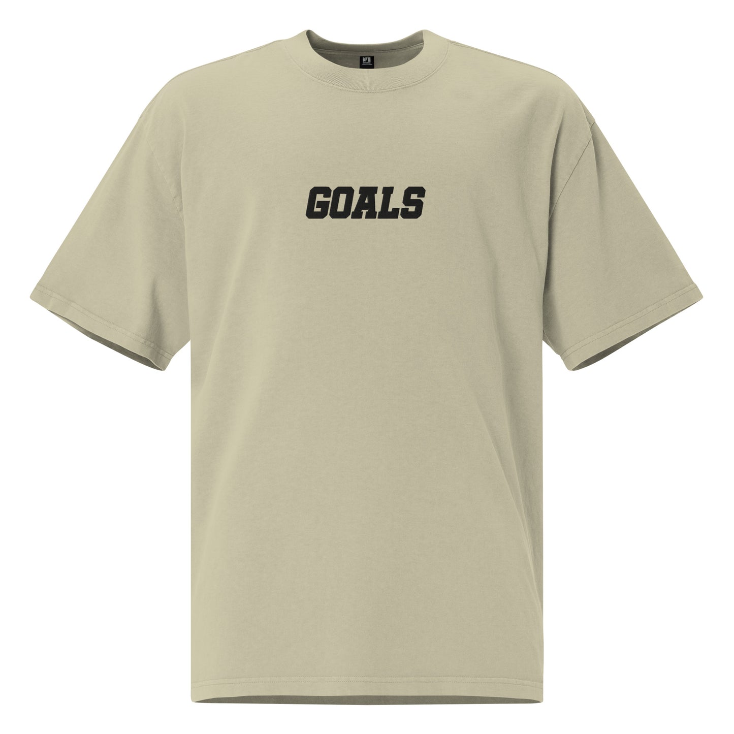 Sqdltd AU23 Goals Embroidered Oversized faded Tee BL