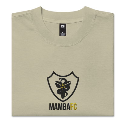 SqdltdXMamba FC 23/24 Embroidered Oversized faded Tee BL