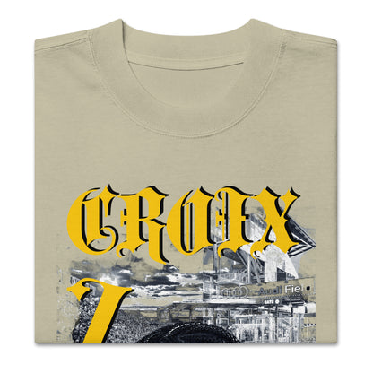 Sqdltd AU24 Croix Golden Oversized faded Tee