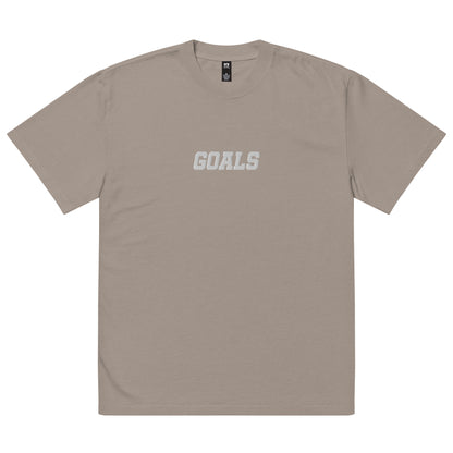Sqdltd AU23 Goals Embroidered Oversized faded Tee WL
