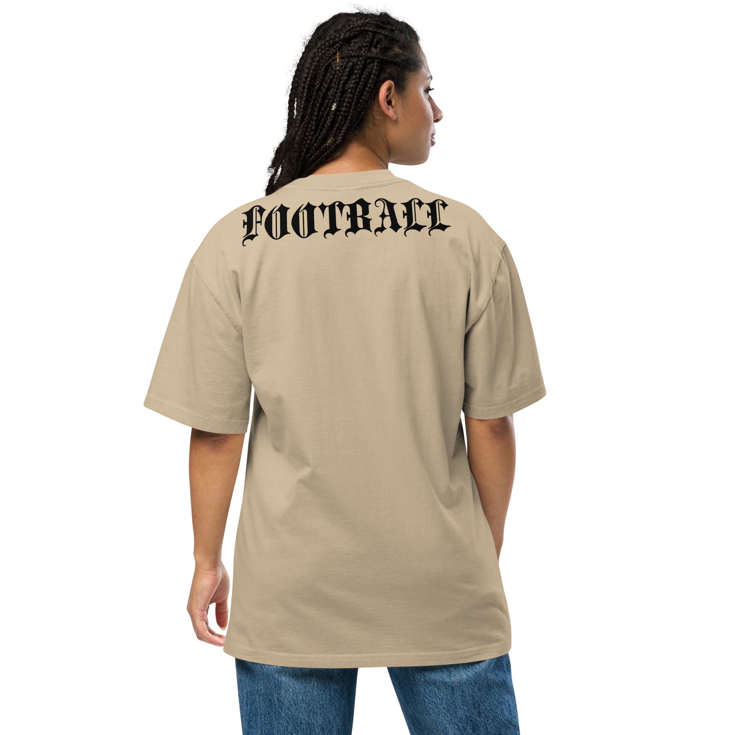 Sqdltd AU24 It's Football Oversized faded Tee BL