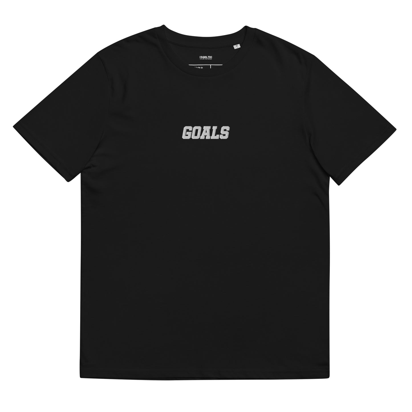 Sqdltd AU23 Goals Embroidered Unisex organic cotton Tee WL