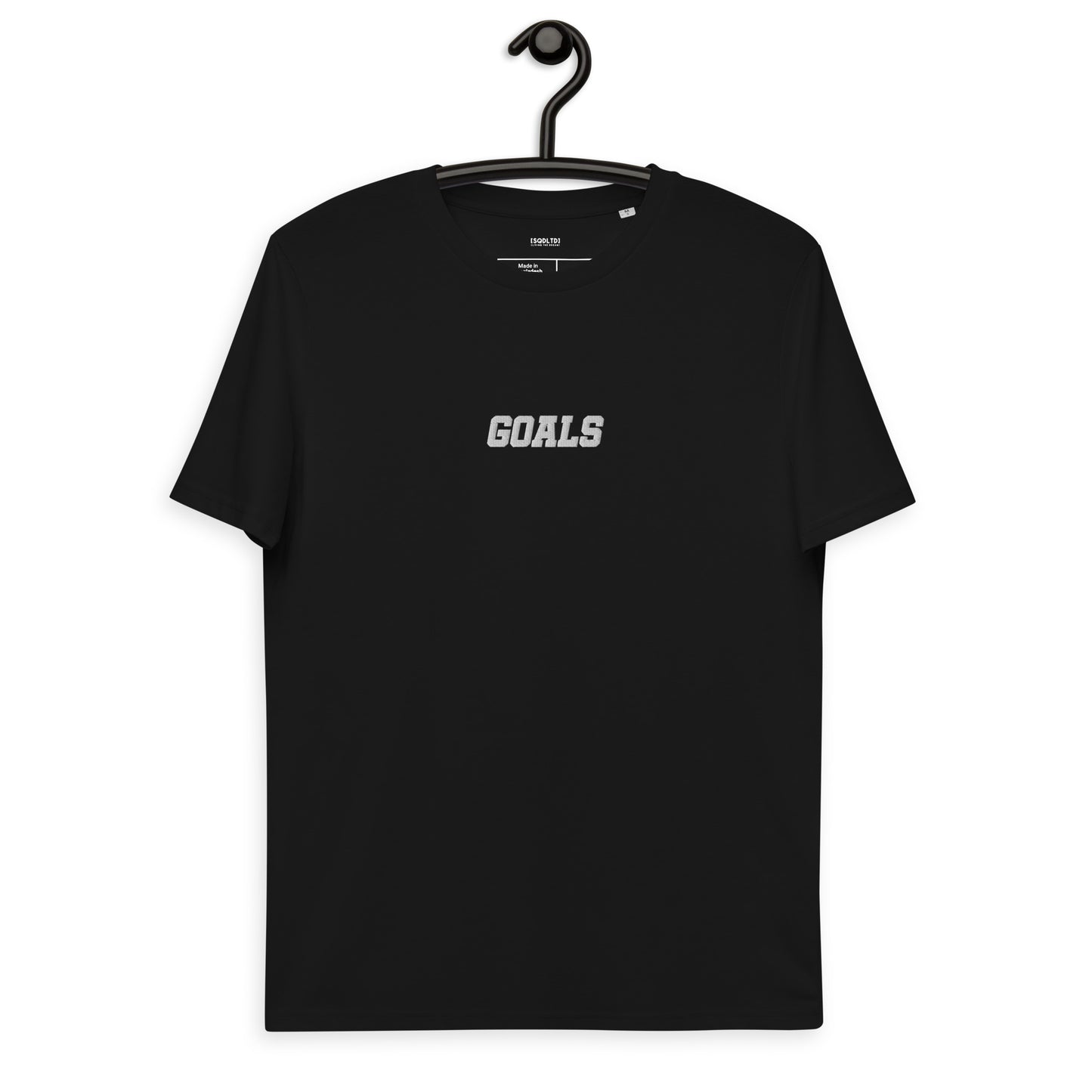 Sqdltd AU23 Goals Embroidered Unisex organic cotton Tee WL